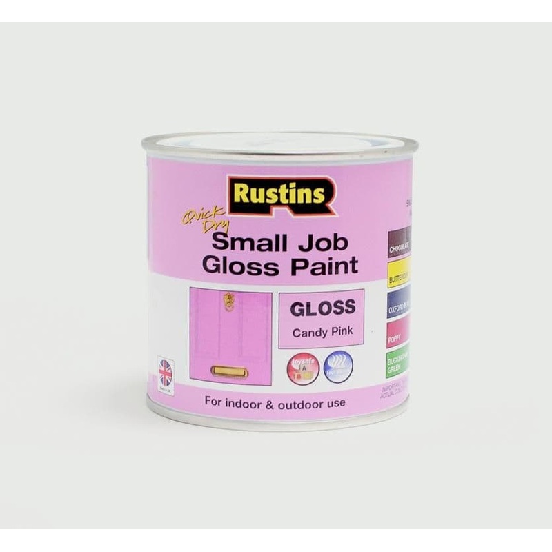 Rustins Quick Dry Small Job Gloss 250ml – Candy Pink