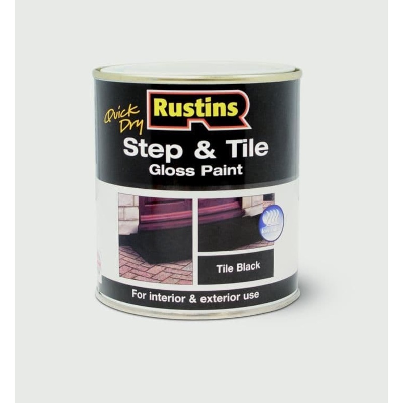 Rustins Quick Drying Step Tile Black – 250ml