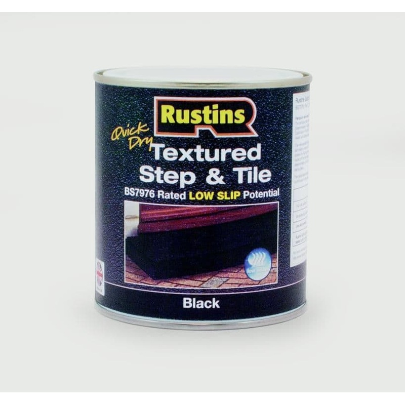 Rustins Textured Step & Tile 500ml – Black