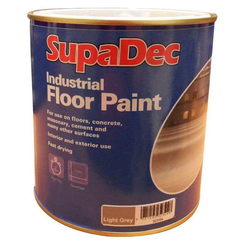 SupaDec Industrial Floor Paint 1L – Light Grey