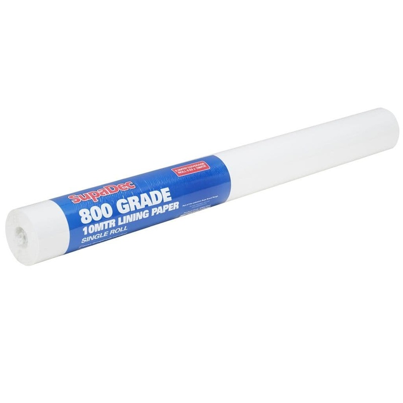 SupaDec Lining Paper 800 Grade – 10m Roll 5.3m2 Coverage