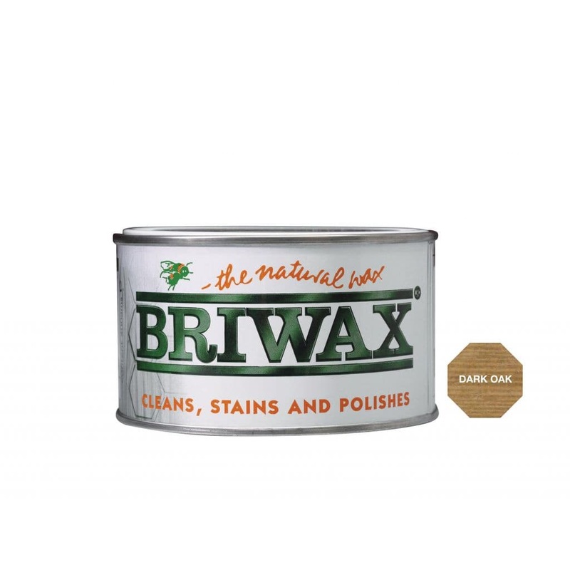 Briwax Natural Wax – 400g Dark Oak