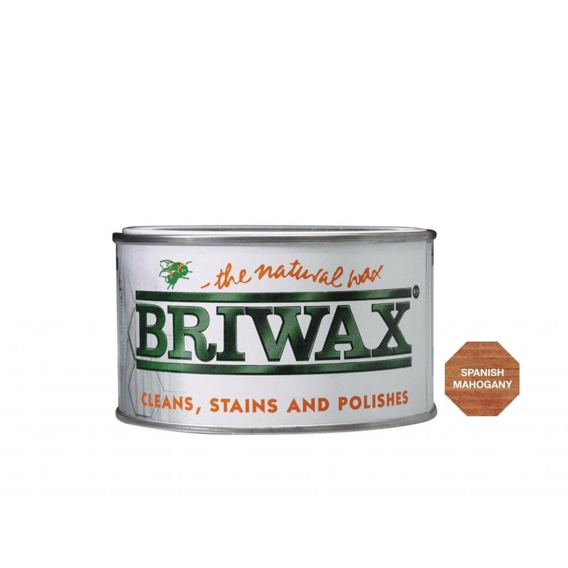 Briwax Natural Wax – 400g Spanish Mahogany