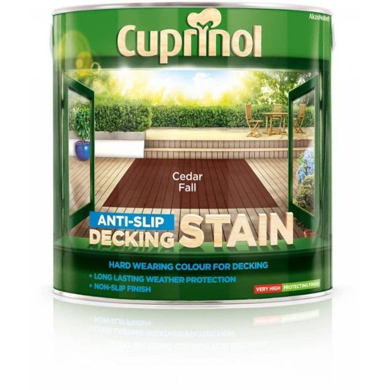 Cuprinol Anti Slip Decking Stain 2.5L – Cedar Fall