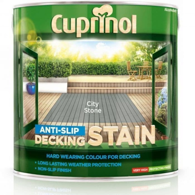 Cuprinol Anti-Slip Decking Stain 2.5L – City Stone