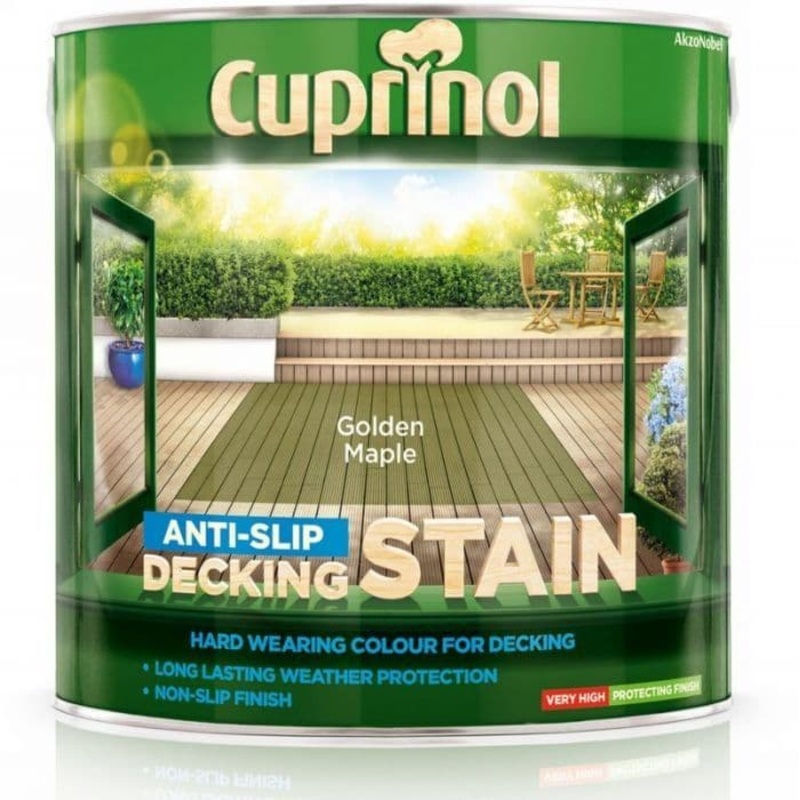 Cuprinol Anti-Slip Decking Stain 2.5L – Golden Maple