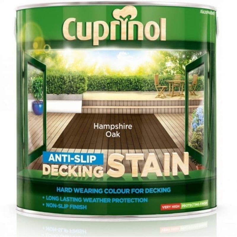 Cuprinol Anti-Slip Decking Stain 2.5L – Hampshire Oak