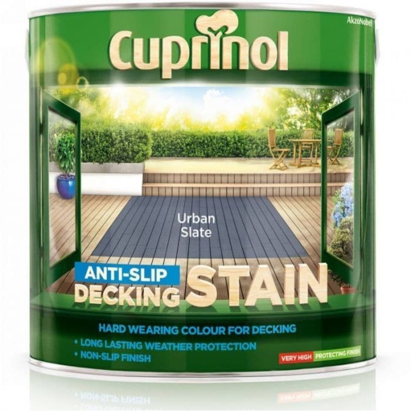 Cuprinol Anti-Slip Decking Stain 2.5L – Urban Slate