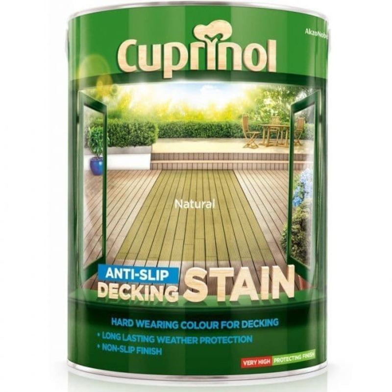 Cuprinol Anti-Slip Decking Stain 5L – Natural