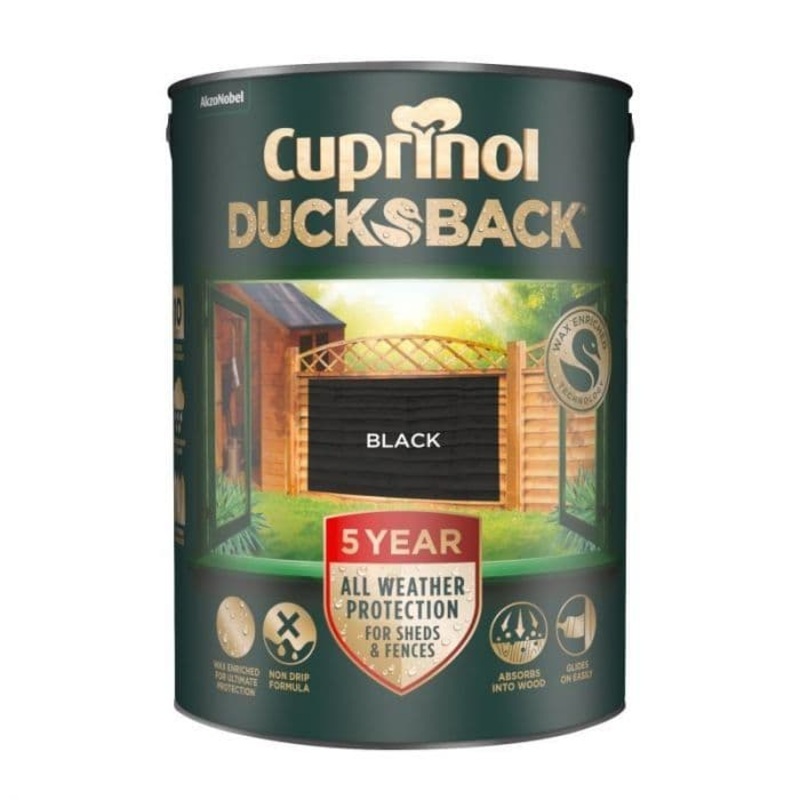 Cuprinol Ducksback 5L – Black