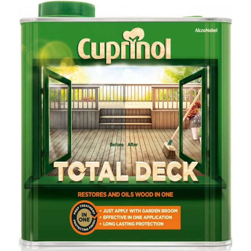 Cuprinol Total Deck Restorer & Oil 2.5L – Clear