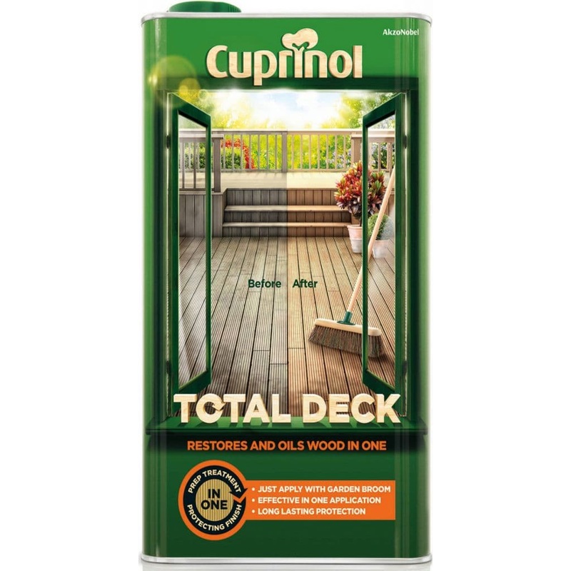 Cuprinol Total Deck Restorer & Oil 5L – Clear