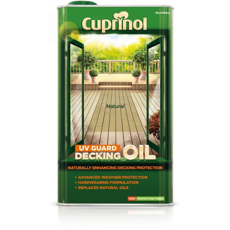 Cuprinol UV Guard Decking Oil 5L – Natural