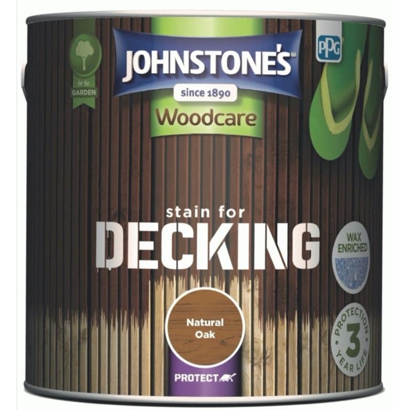 Johnstone’s Decking Stain 2.5L – Natural Oak