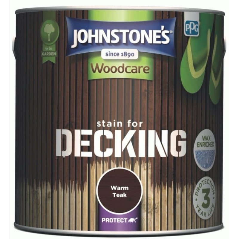 Johnstone’s Decking Stain 2.5L – Warm Teak