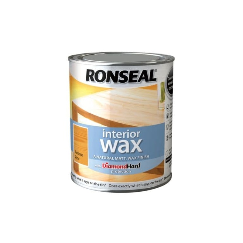 Ronseal Interior Wax Matt 750ml – Antique Pine