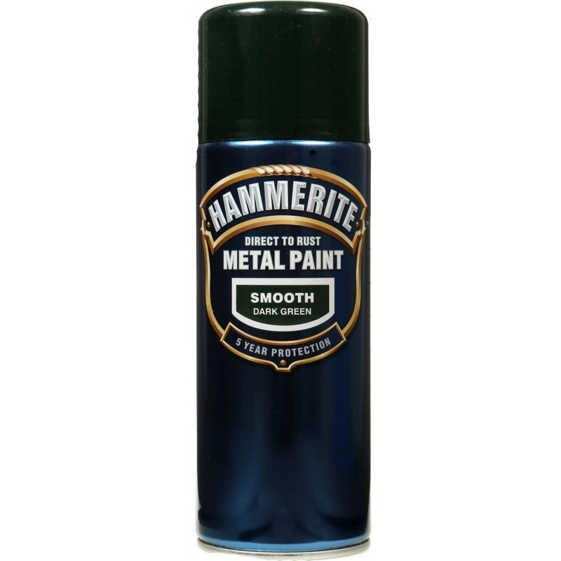Hammerite Metal Paint 400ml Aerosol – Smooth Dark Green