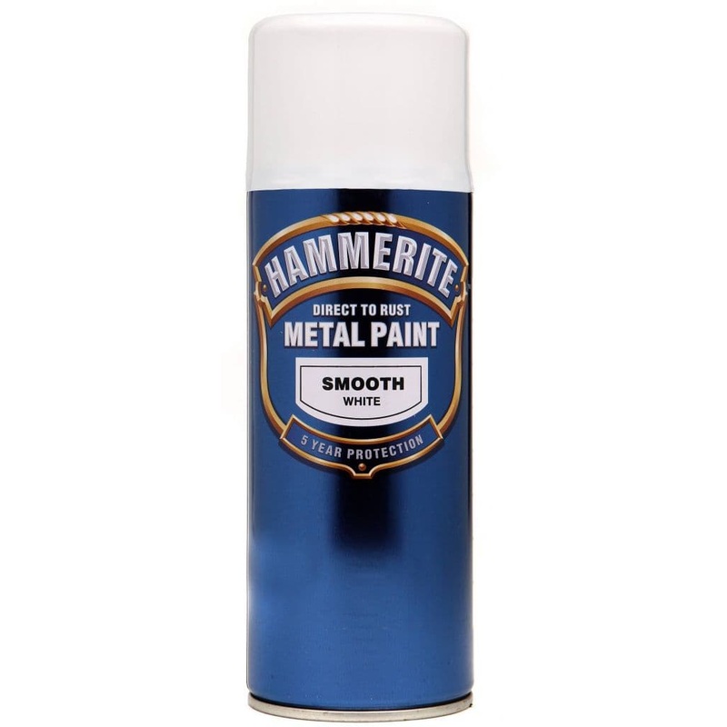 Hammerite Metal Paint 400ml Aerosol – Smooth White