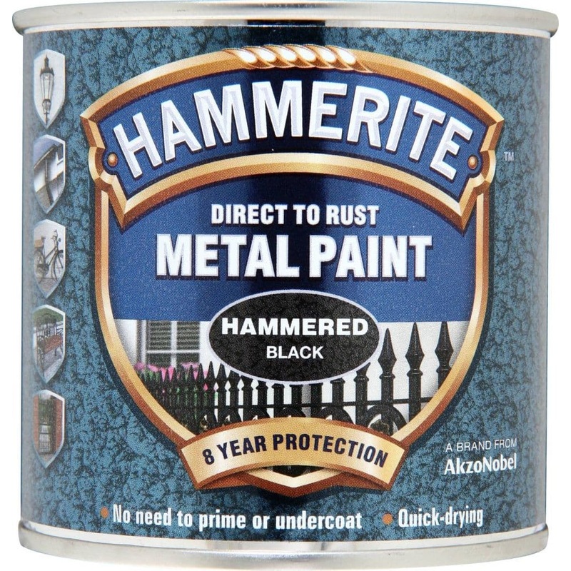 Hammerite Metal Paint Hammered 250ml – Black