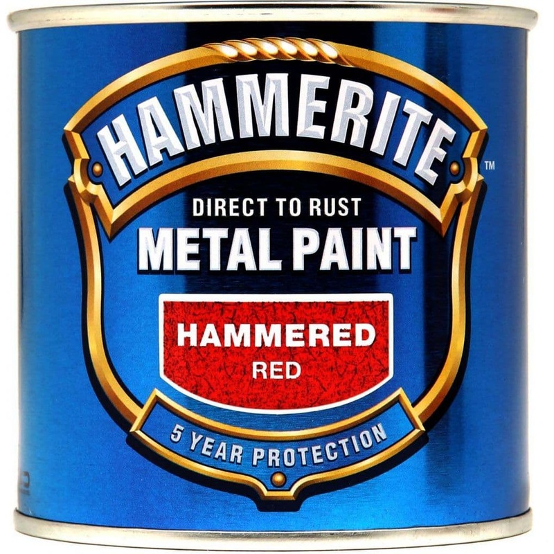 Hammerite Metal Paint Hammered 250ml – Red