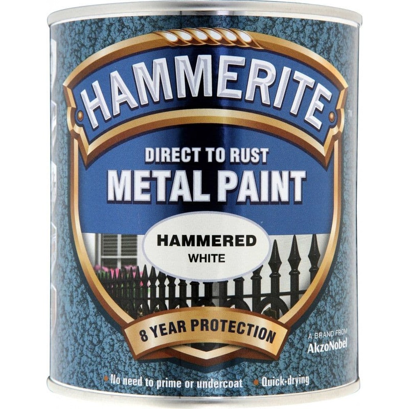 Hammerite Metal Paint Hammered 750ml – White