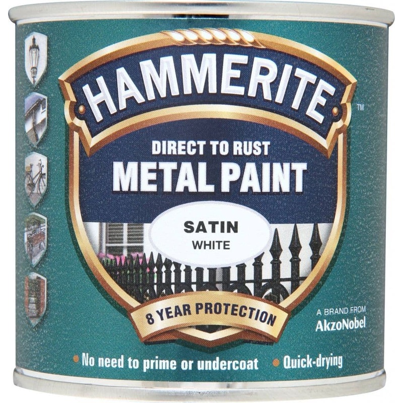 Hammerite Metal Paint Satin 250ml – White