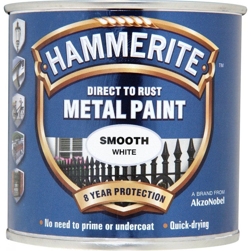 Hammerite Metal Paint Smooth 250ml – White