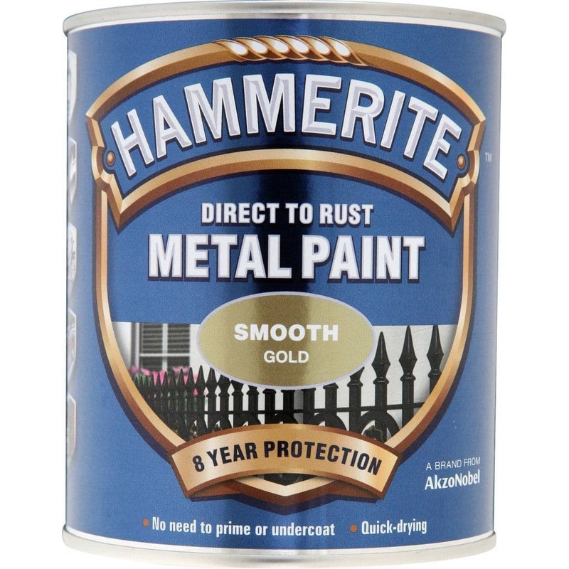 Hammerite Metal Paint Smooth 750ml – Gold