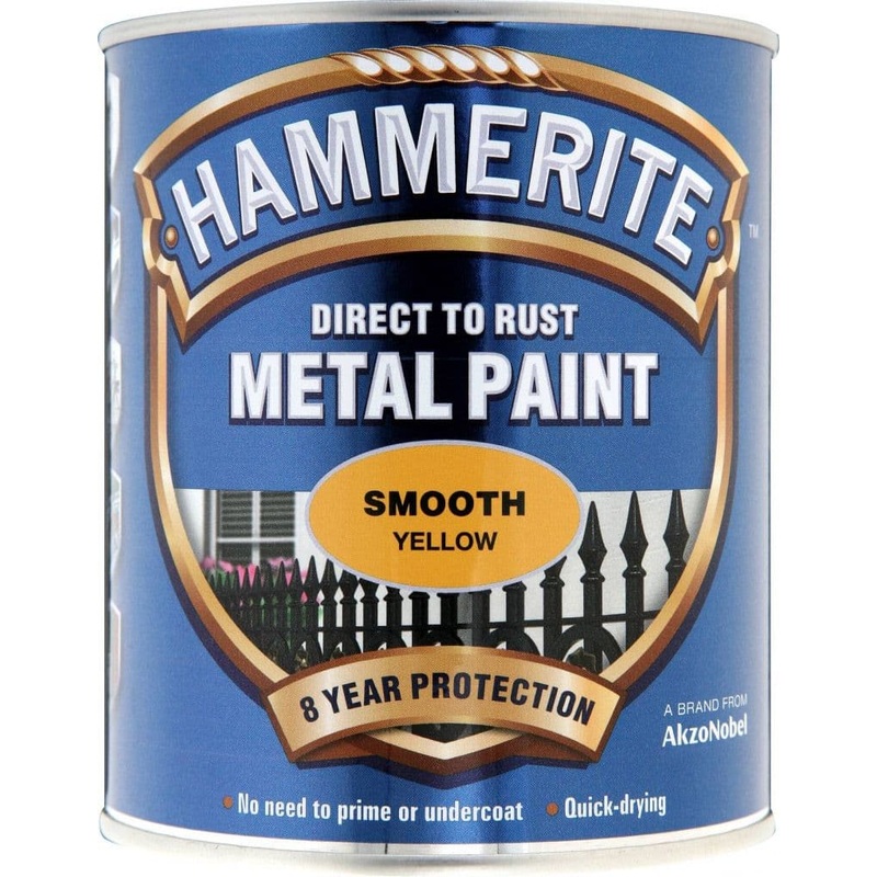 Hammerite Metal Paint Smooth 750ml – Yellow