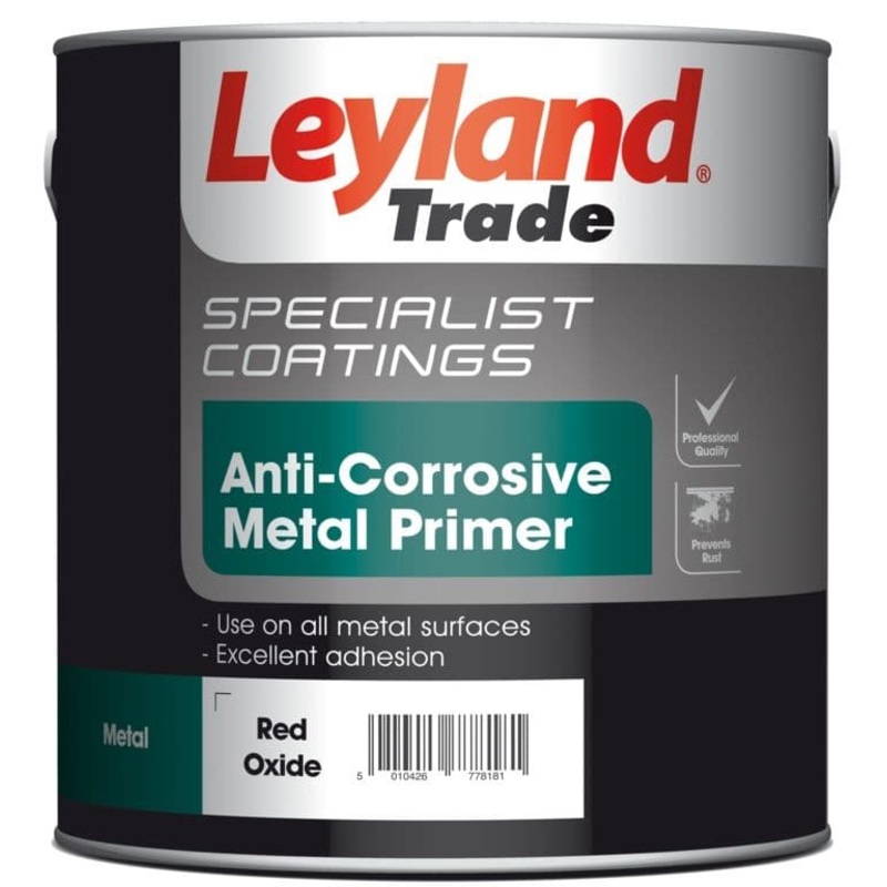 Leyland Trade Anti Corrosive Metal Primer 2.5L – Red Oxide