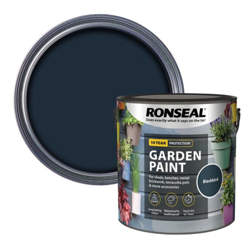 Ronseal Garden Paint 2.5L – Blackbird
