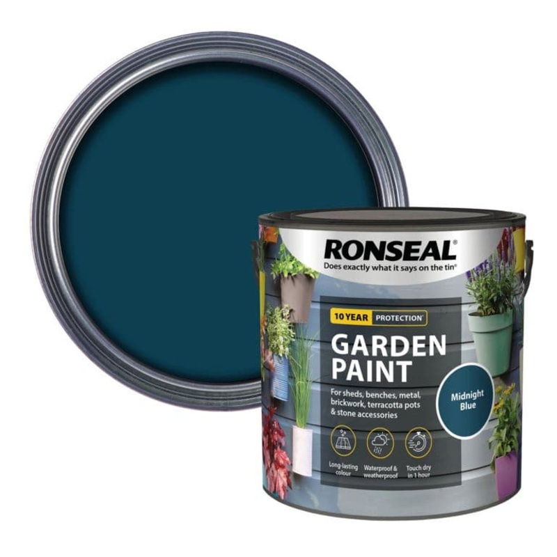 Ronseal Garden Paint 2.5L – Midnight Blue
