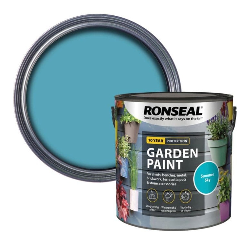Ronseal Garden Paint 2.5L – Summer Sky