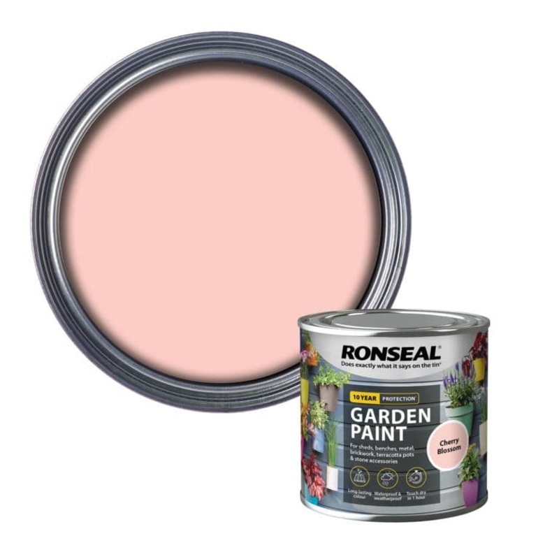 Ronseal Garden Paint 250ml – Cherry Blossom