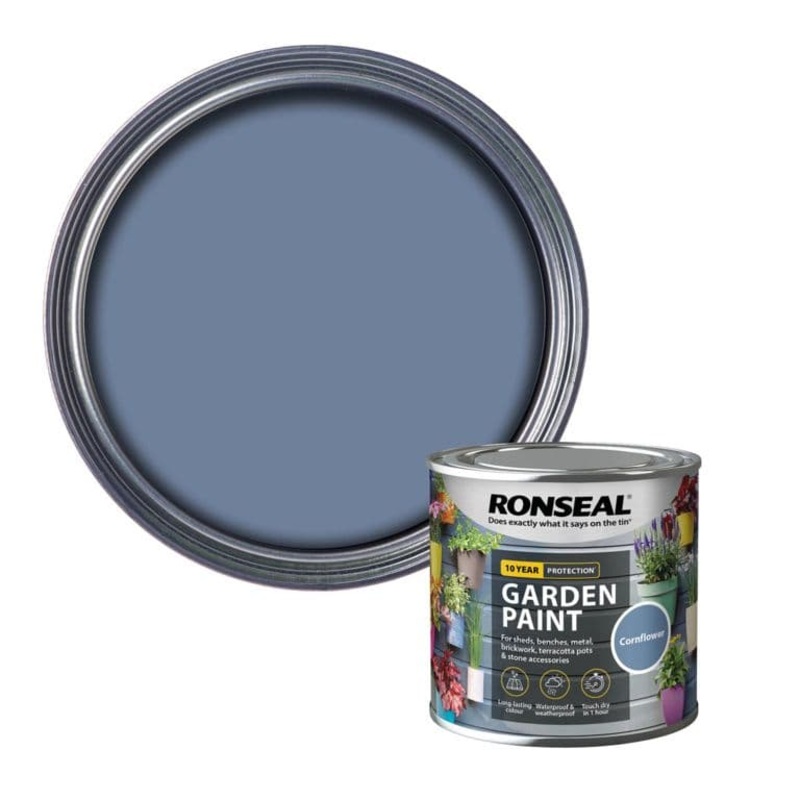 Ronseal Garden Paint 250ml – Cornflower
