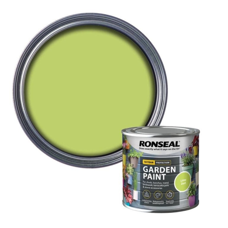 Ronseal Garden Paint 250ml – Lime Zest