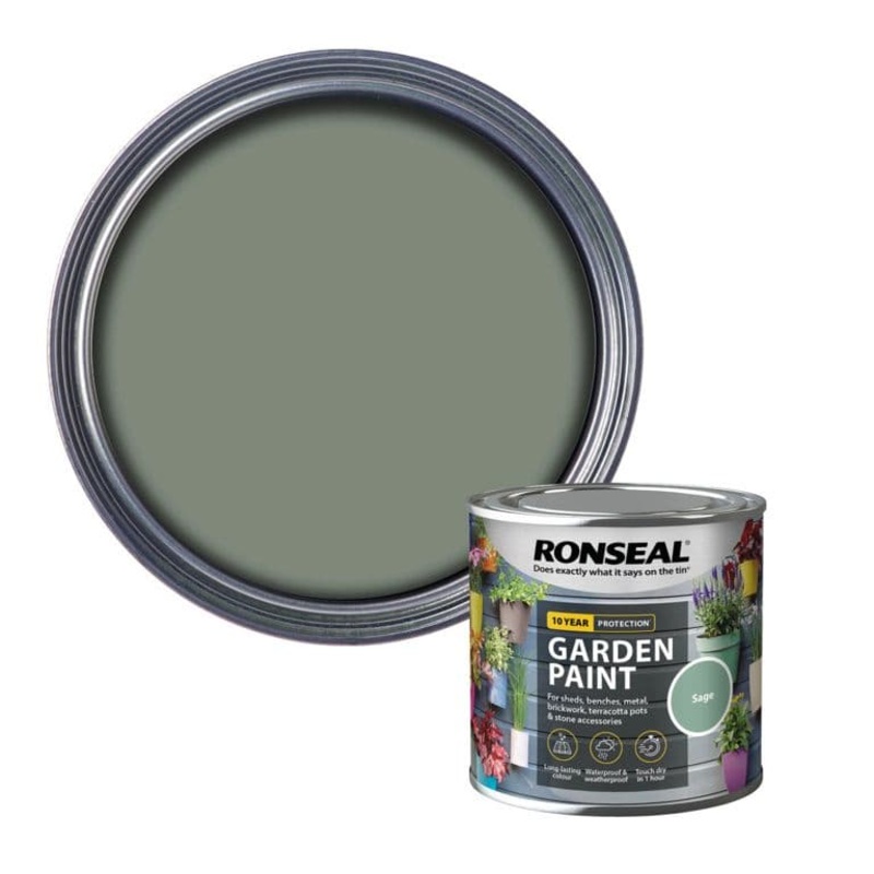 Ronseal Garden Paint 250ml – Sage