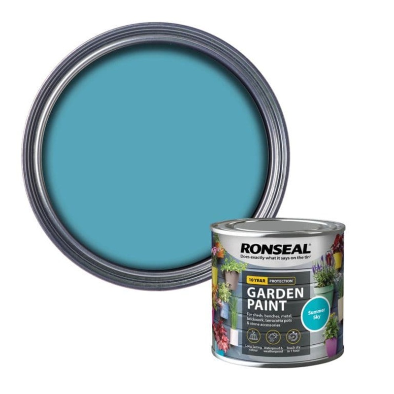 Ronseal Garden Paint 250ml – Summer Sky