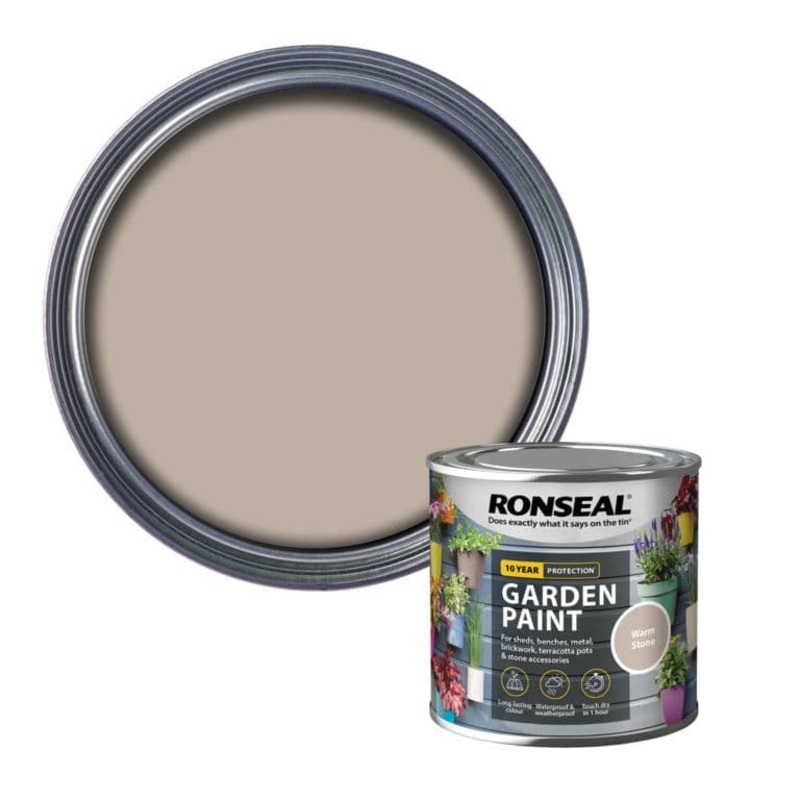 Ronseal Garden Paint 250ml – Warm Stone