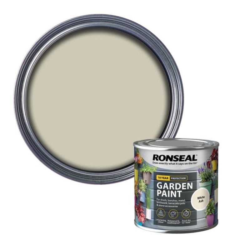 Ronseal Garden Paint 250ml – White Ash