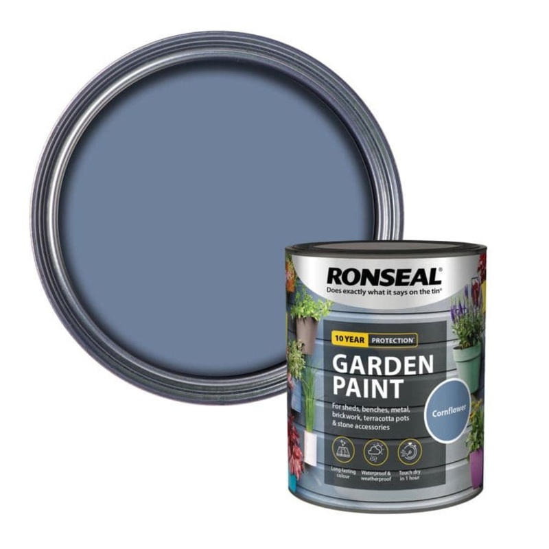 Ronseal Garden Paint 750ml – Cornflower