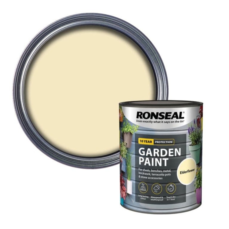 Ronseal Garden Paint 750ml – Elderflower