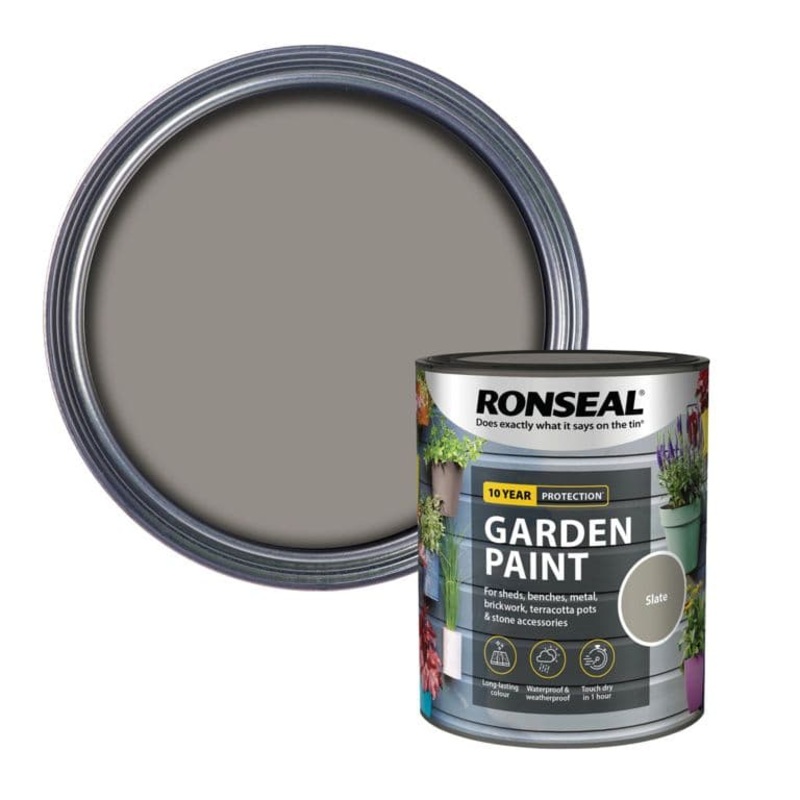 Ronseal Garden Paint 750ml – Slate