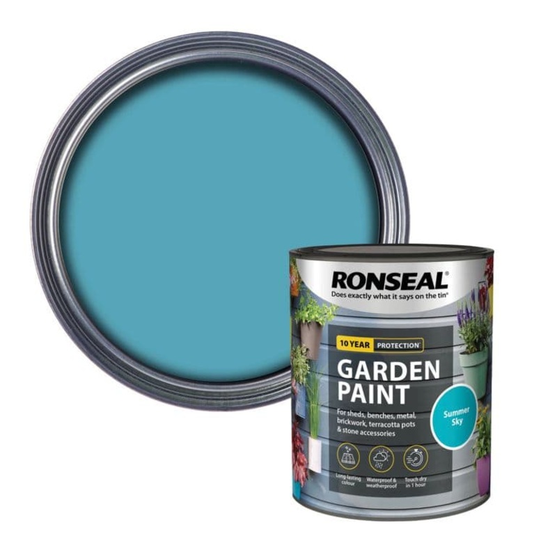 Ronseal Garden Paint 750ml – Summer Sky