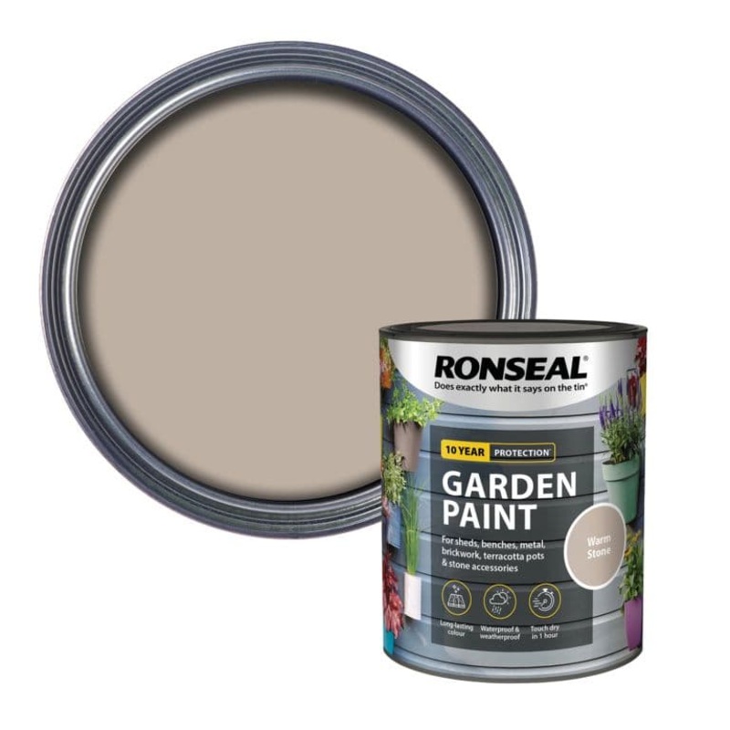 Ronseal Garden Paint 750ml – Warm Stone