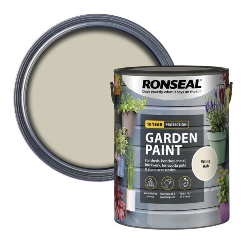 Ronseal Garden Paint 750ml – White Ash