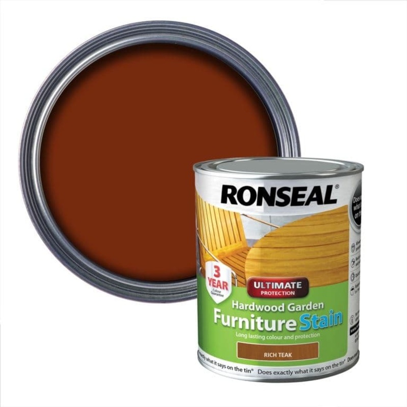 Ronseal Hardwood Furniture Stain 750ml – Rich Teak