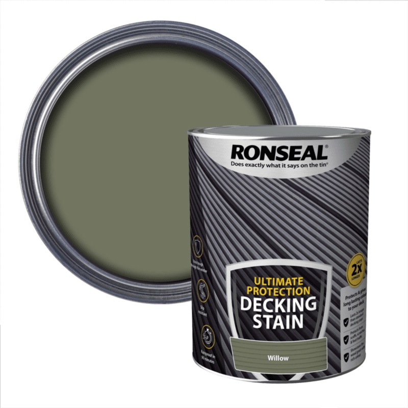Ronseal Ulltimate Protection Decking Stain 5L – Willow