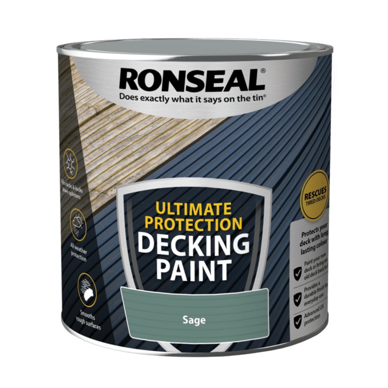 Ronseal Ultimate Protection Decking Paint 2.5L – Sage