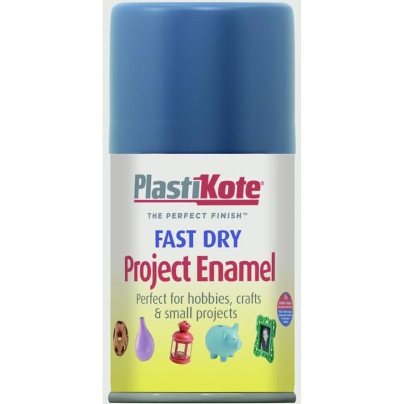 PlastiKote Fast Dry Enamel Aerosol Paint – Harbour Blue – 100ml